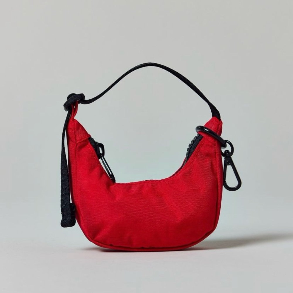 BAGGU Mini Crescent Bag Charm - Bright Red - Picture 2 of 6